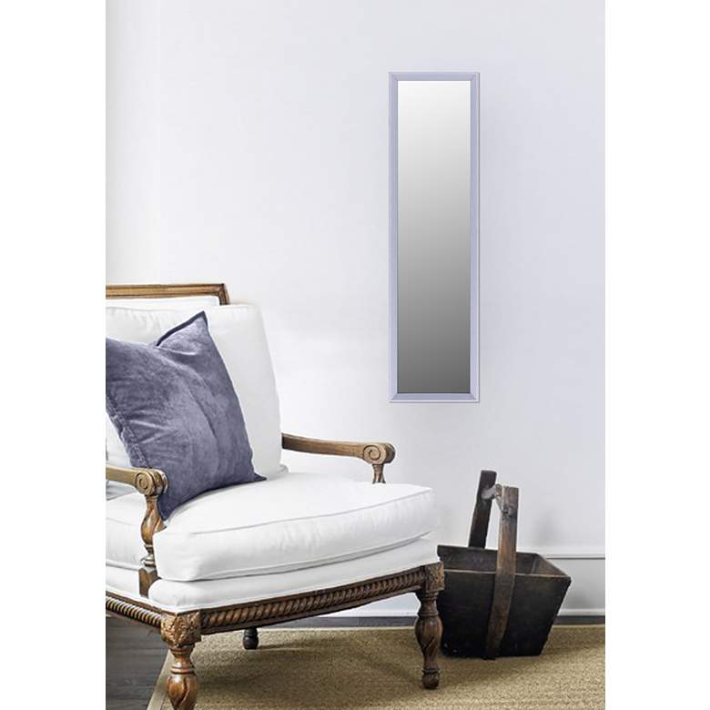 Image 4 Northwood Gray 13 1/2 inch x 49 1/2 inch Wall and Door Mirror more views