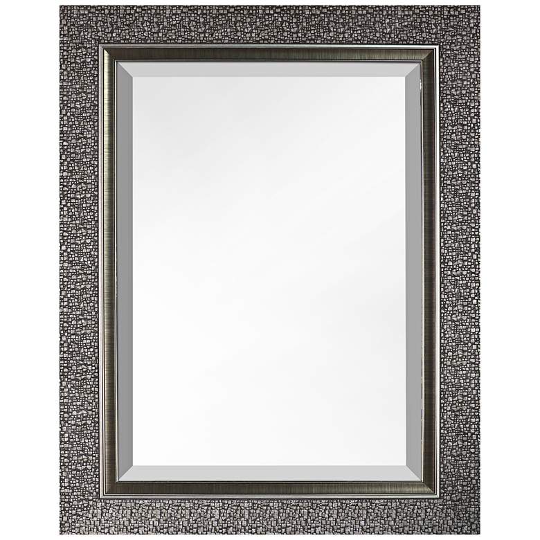 Image 2 Northwood Mosaic Silver 27 inch x 35 inch Designer Wall Mirror