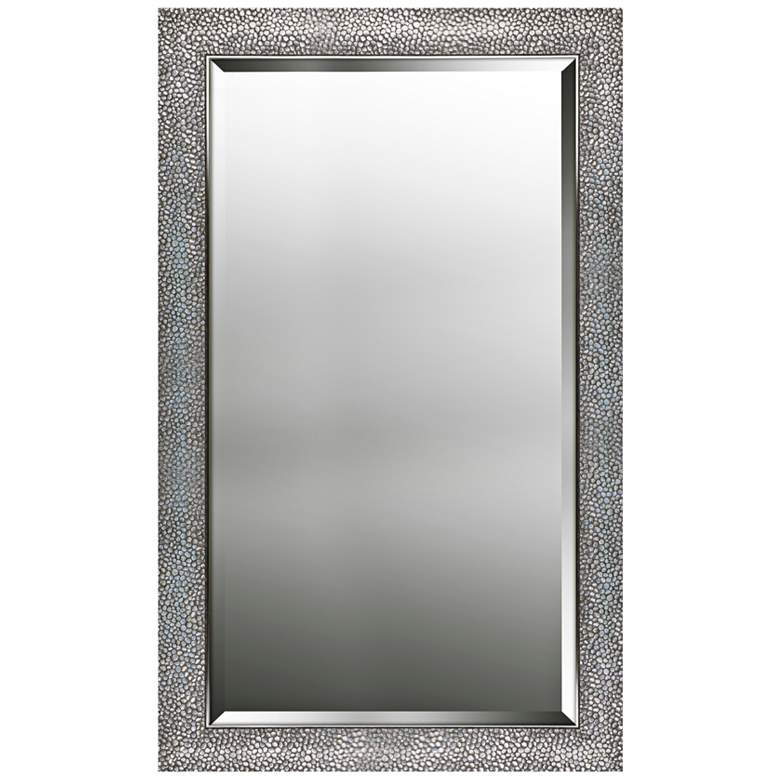 Image 1 Northwood Patterned Silver 25 1/4 inch x 41 1/4 inch Wall Mirror