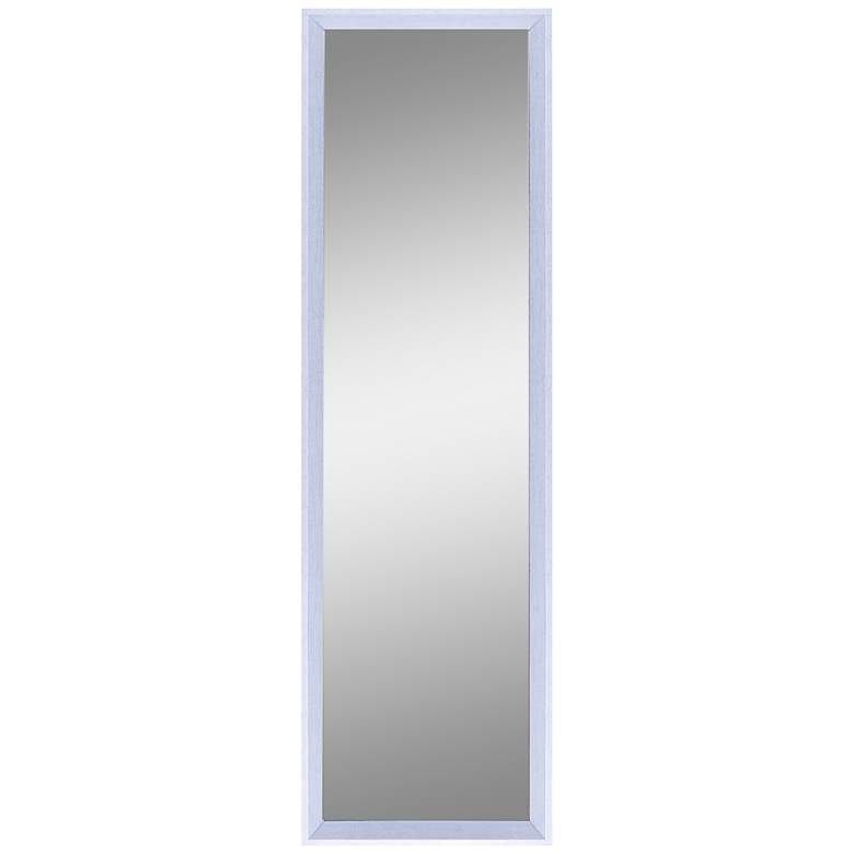 Image 1 Northwood White Patina 13 1/2 inch x 49 1/2 inch Wall/Door Mirror