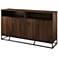 Norton 58" Wide Dark Walnut 4-Door Wood Sideboard