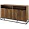 Norton 58" Wide Reclaimed Barnwood 4-Angled Door Sideboard