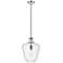 Norwalk 12" Stem Hung LED Mini Pendant - Polished Nickel - Clear Shade