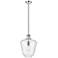 Norwalk 12" Stem Hung Mini Pendant - Polished Nickel - Seedy Shade