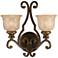 Norwalk 2 Light Bronze Umber Sconce