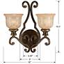 3_Norwalk 2 Light Bronze Umber Sconce more views