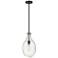 Norwalk 9" Stem Hung LED Mini Pendant - Matte Black - Seedy Shade