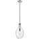 Norwalk 9" Stem Hung LED Mini Pendant - Polished Nickel - Seedy Shade