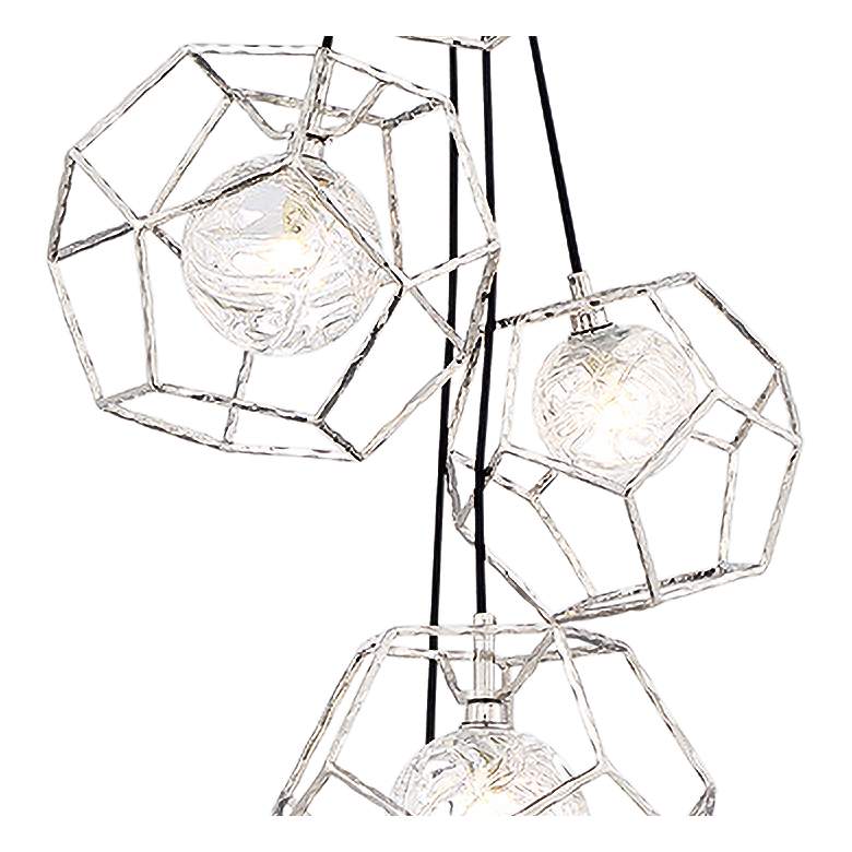 Image 3 Norway 18 1/2 inch Wide Chrome LED Cluster Multi Light Pendant more views