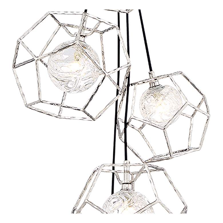 Image 3 Norway 18 1/2" Wide Chrome LED Cluster Multi Light Pendant more views