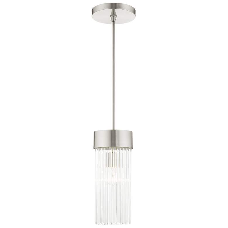 Image 2 Norwich 1 Light Brushed Nickel Chandelier