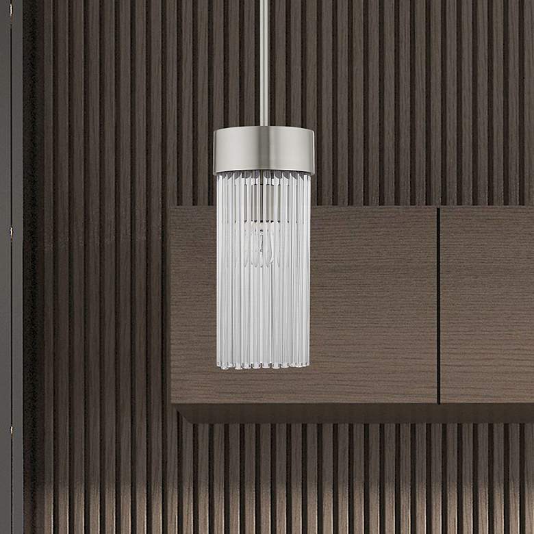Image 1 Norwich 1 Light Brushed Nickel Chandelier