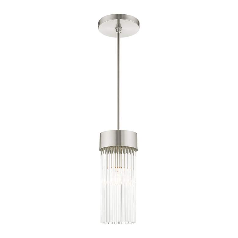 Image 4 Norwich 1 Light Brushed Nickel Chandelier more views