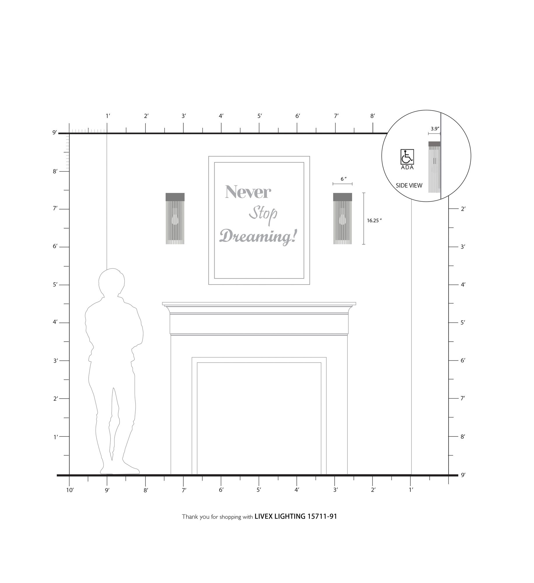 Norwich 1 Light Brushed Nickel Wall Sconce