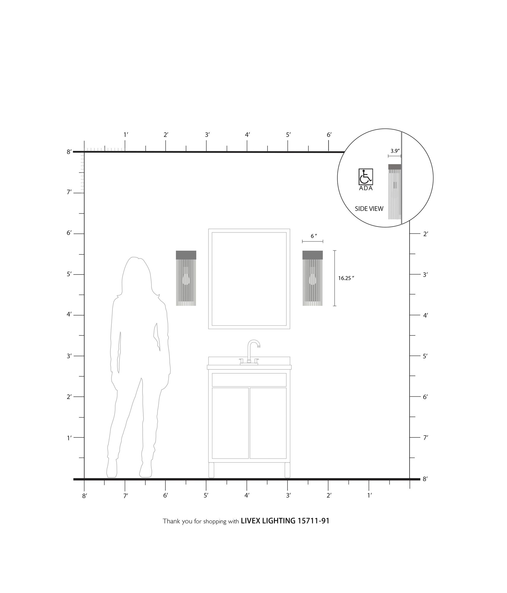 Norwich 1 Light Brushed Nickel Wall Sconce