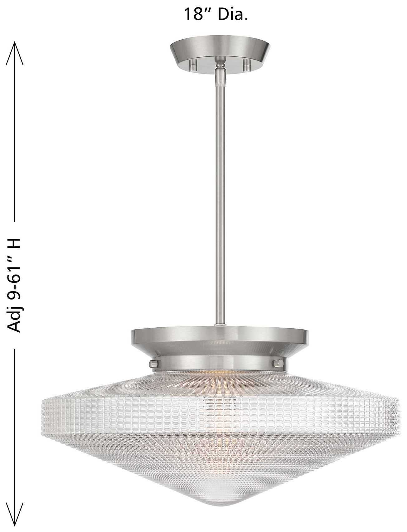 Image 7 Norwich 1-Light Convertible in Satin Nickel more views