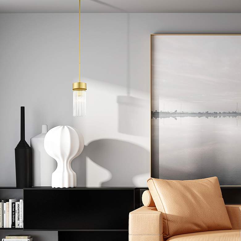Image 7 Norwich 1 Light Soft Gold Chandelier more views