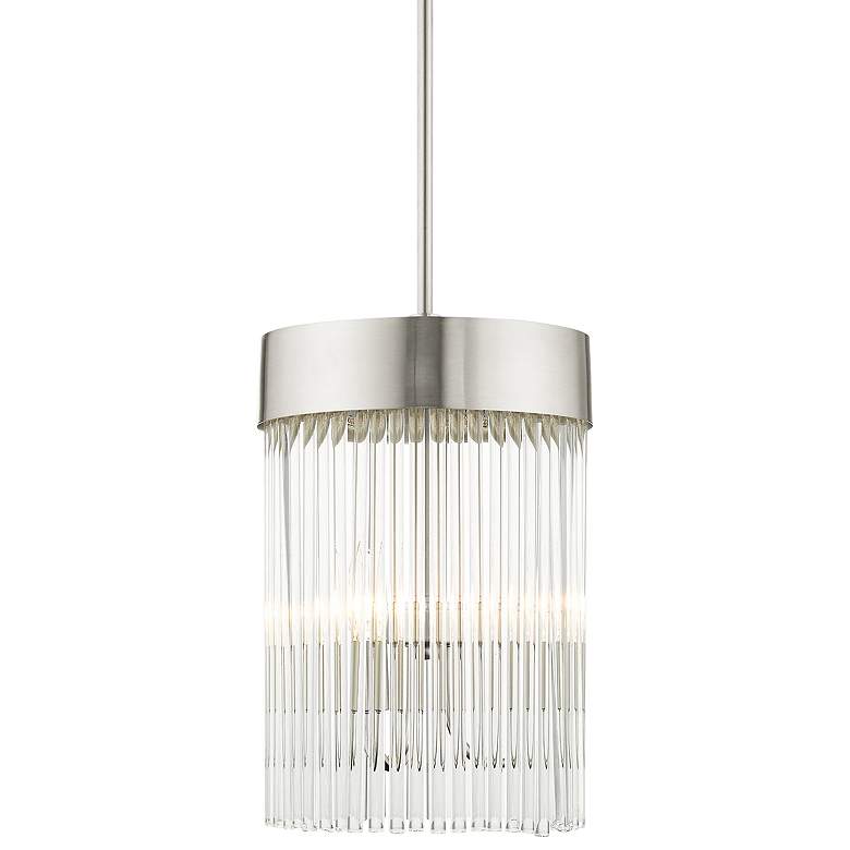 Image 1 Norwich 10" Wide Brushed Nickel 3-Light Mini-Chandelier