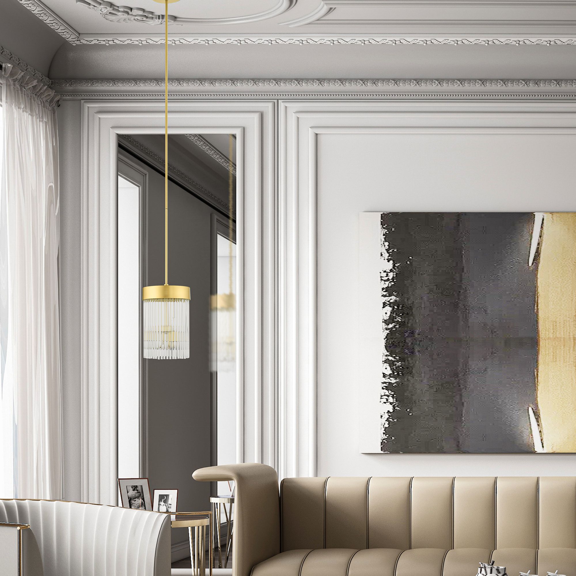 Norwich 10" Wide Brushed Nickel 3-Light Mini-Chandelier