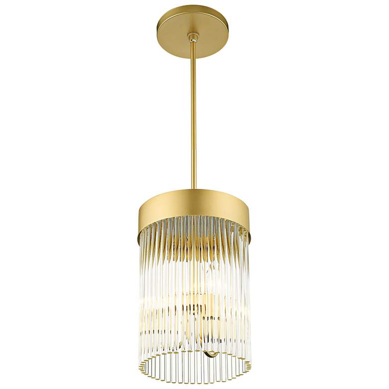 Image 6 Norwich 10" Wide Soft Gold and Crystal Mini Chandelier more views
