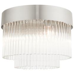Norwich 13 1/4" Wide Brushed Nickel Ceiling Light