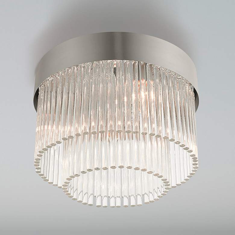 Image 1 Norwich 13 1/4" Wide Brushed Nickel Ceiling Light