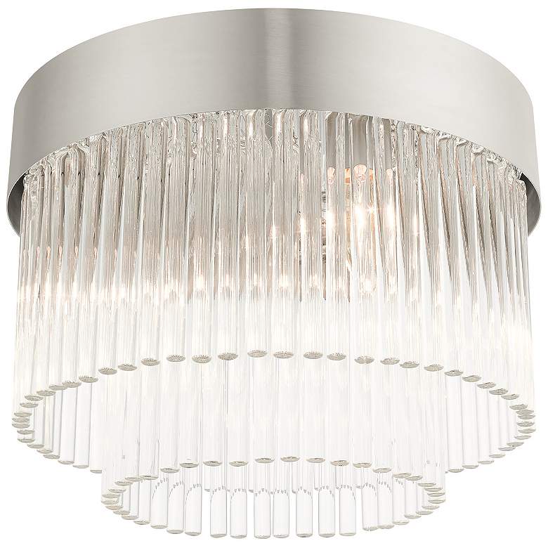Image 5 Norwich 13 1/4" Wide Brushed Nickel Ceiling Light more views