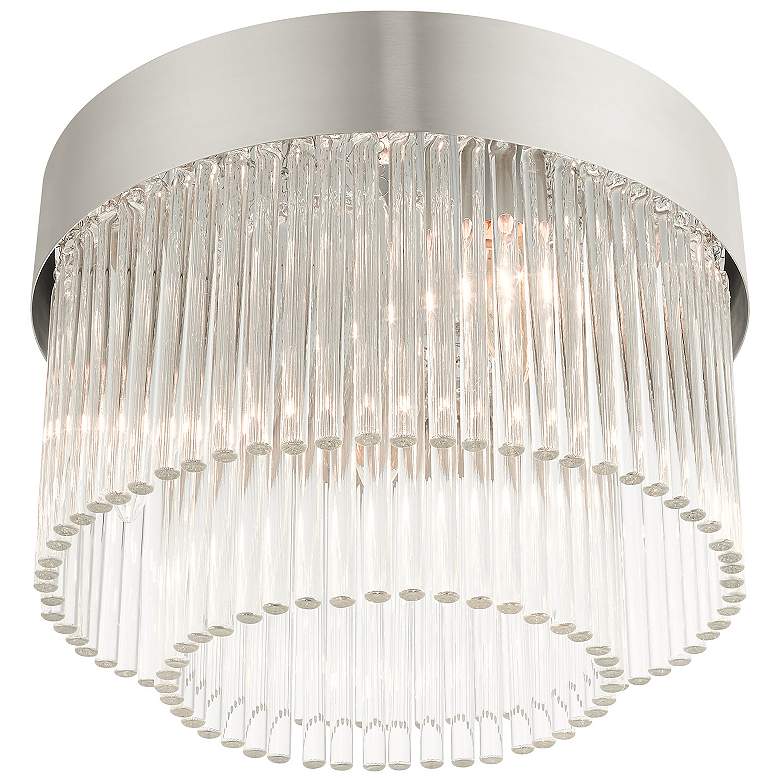 Image 6 Norwich 13 1/4" Wide Brushed Nickel Ceiling Light more views