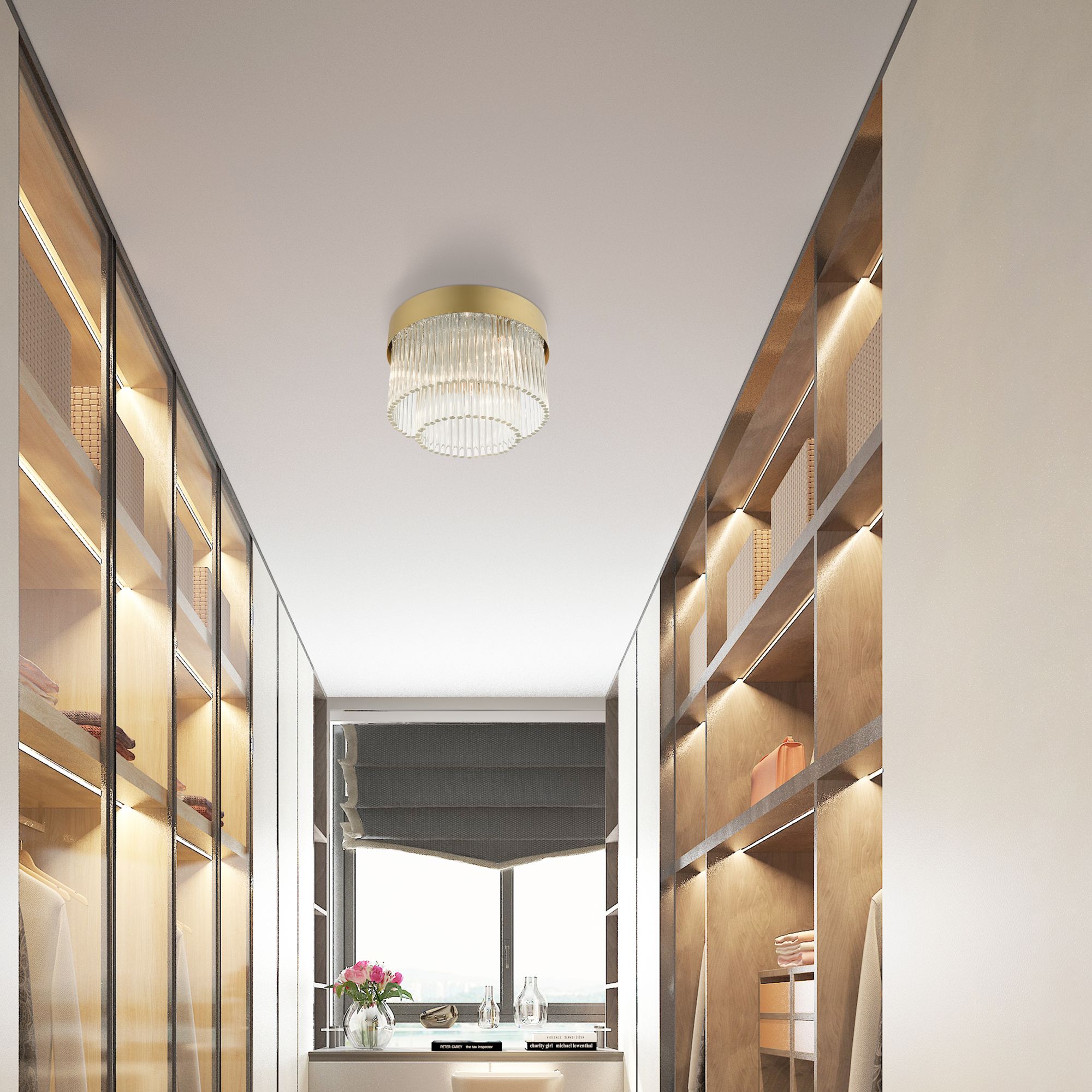 Norwich 13 1/4" Wide Soft Gold Ceiling Light in scene