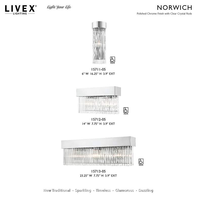 Image 2 Norwich 2 Light Polished Chrome Bath Vanity more views
