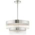 Norwich 24" Wide Brushed Nickel 2-Tier 7-Light Chandelier