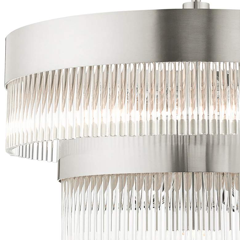 Image 4 Norwich 24" Wide Brushed Nickel 2-Tier 7-Light Chandelier more views