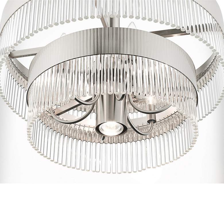 Image 5 Norwich 24" Wide Brushed Nickel 2-Tier 7-Light Chandelier more views