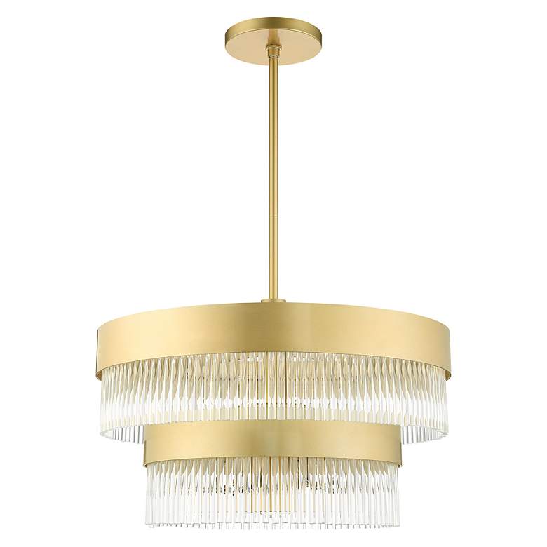 Image 4 Norwich 24" Wide Soft Gold 2-Tier 7-Light Chandelier more views