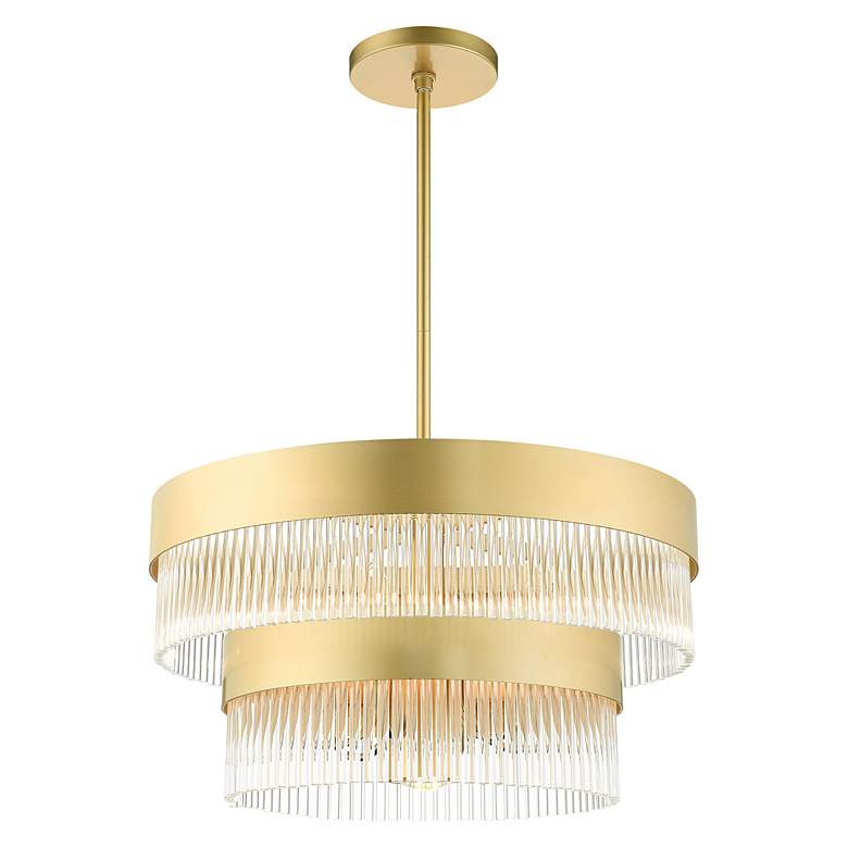 Image 5 Norwich 24" Wide Soft Gold 2-Tier 7-Light Chandelier more views