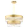 5_Norwich 24" Wide Soft Gold 2-Tier 7-Light Chandelier more views