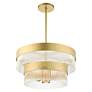 6_Norwich 24" Wide Soft Gold 2-Tier 7-Light Chandelier more views