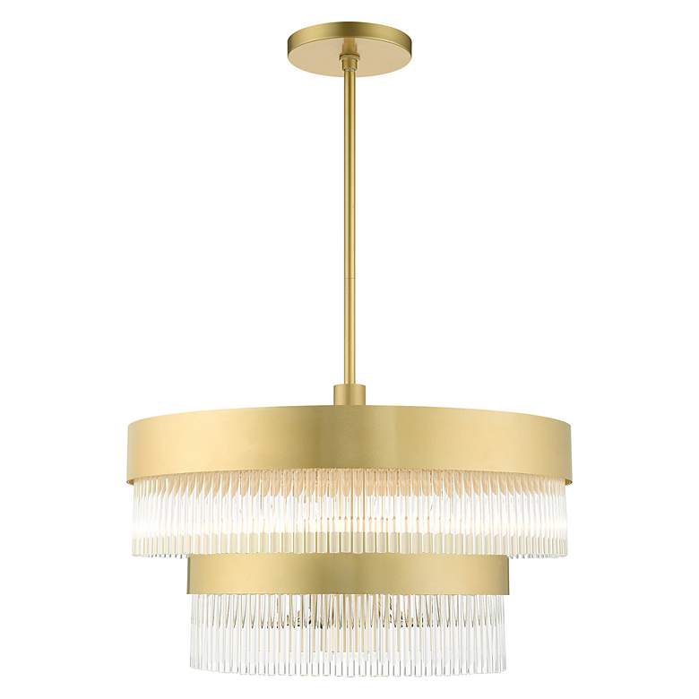Image 7 Norwich 24" Wide Soft Gold 2-Tier 7-Light Chandelier more views
