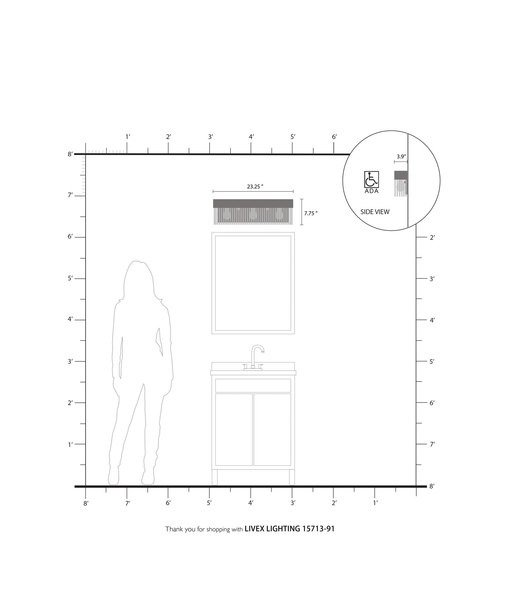 Norwich 3 Light Brushed Nickel Bath Vanity