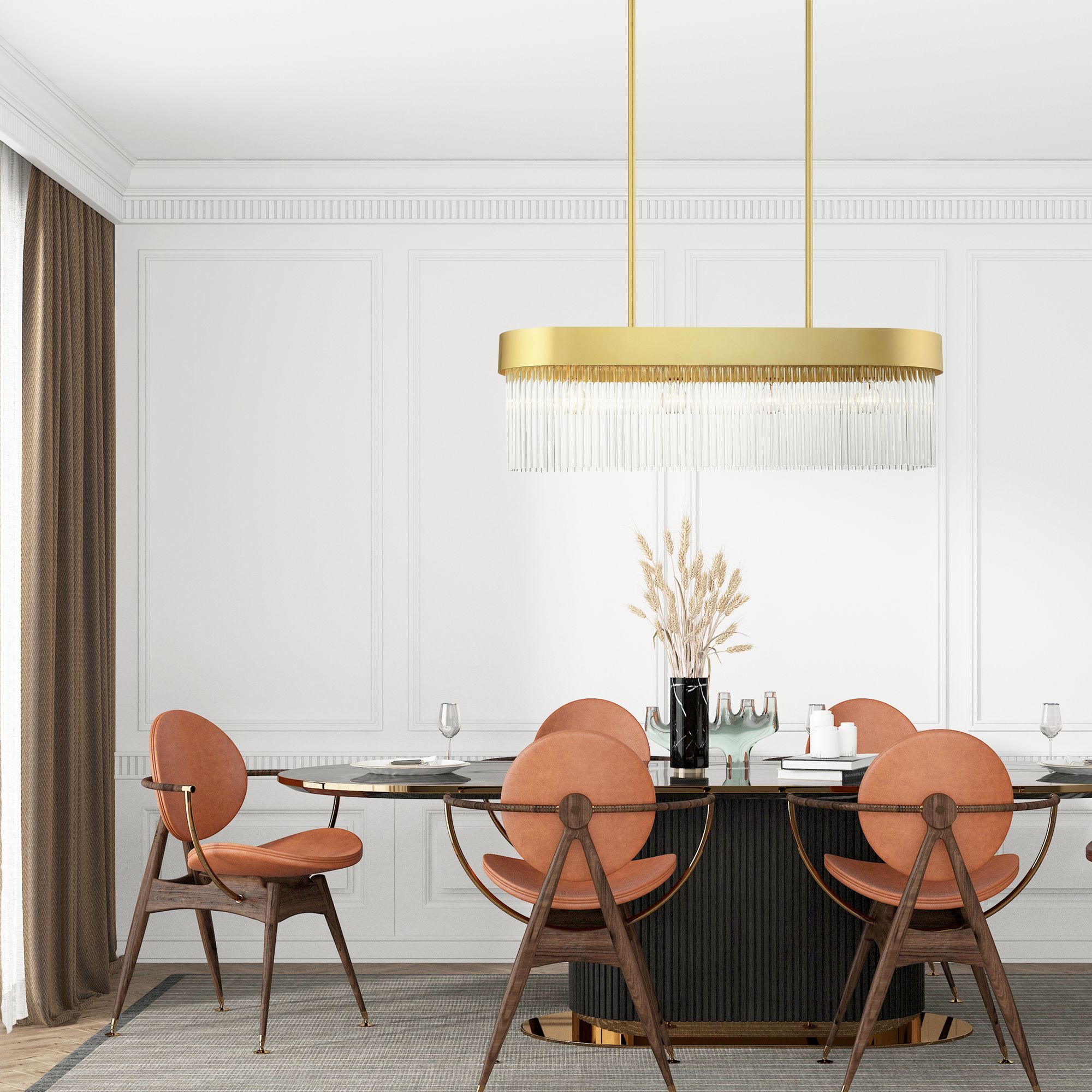 Norwich 4 Light Soft Gold Chandelier