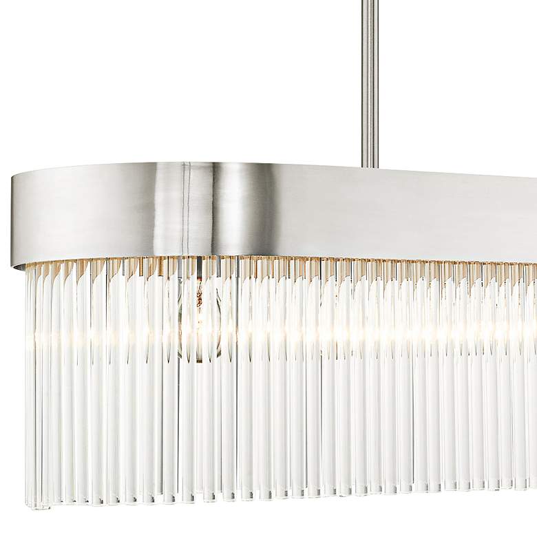 Image 4 Norwich 42" Wide Brushed Nickel 6-Light Linear Chandelier more views