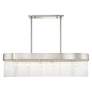 5_Norwich 42" Wide Brushed Nickel 6-Light Linear Chandelier more views