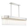 6_Norwich 42" Wide Brushed Nickel 6-Light Linear Chandelier more views