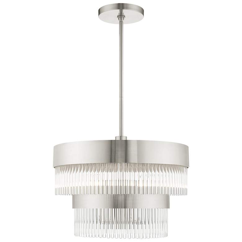Image 1 Norwich 5 Light Brushed Nickel Chandelier