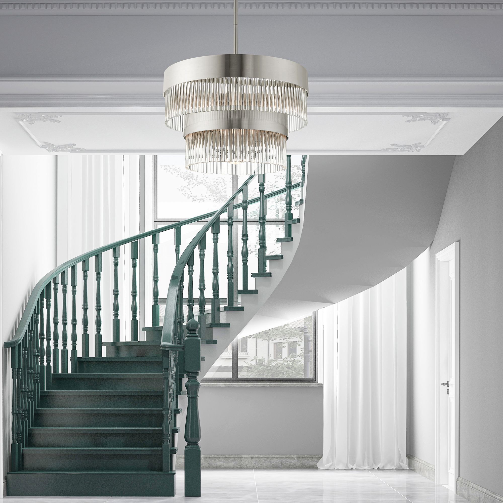 Norwich 5 Light Brushed Nickel Chandelier