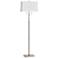 Norwich Brushed Steel Metal Pole Floor Lamp