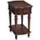 Norwood 16" Wide Mahogany Wood Traditional Side Table