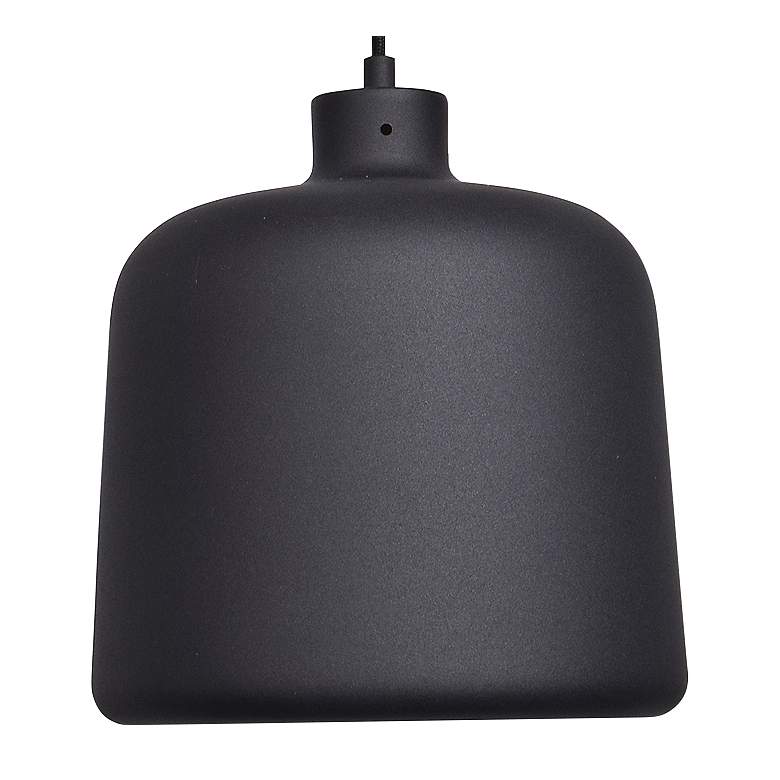 Image 3 Nostalgia 10 inch Wide Matte Black Metal LED Mini Pendant more views