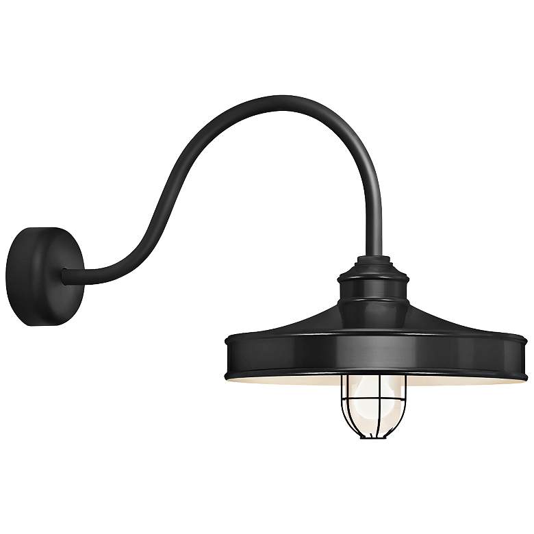 Image 1 Nostalgia 18" High Black Outdoor Wall Light