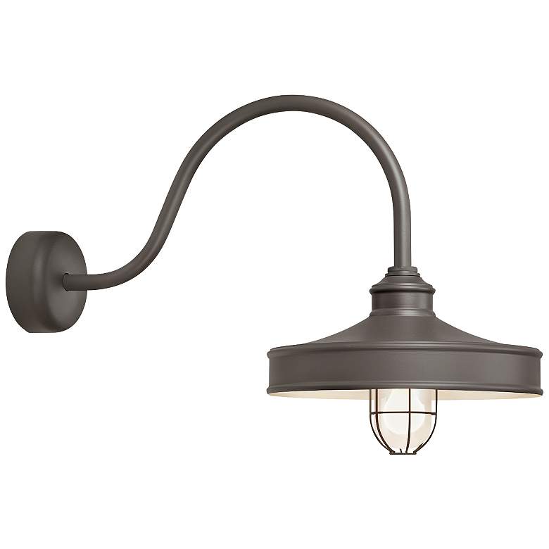 Image 1 Nostalgia 18" High Textured Bronze Outdoor Wall Light